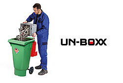 Gefahrgutbehälter UN-BOXX Bild und Logo