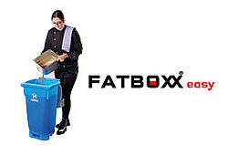 Altspeisefettbehälter FATBOXXeasy Bild und Logo
