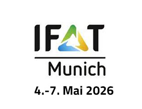 IFAT Munich Logo mit Veranstaltungszeitraum 4.–7. Mai 2026.