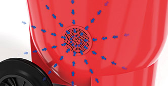 Sichere Luftzirkulation in Korpus