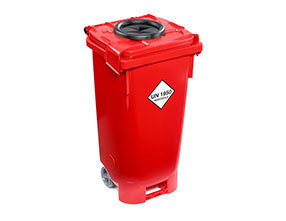 P.Henkel rote UN-BOXXaero60 mit Einwurföffnung