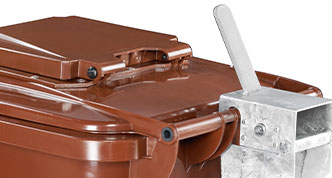 P. Henkel Standsicherung für Sammelbehälter mit begrenzter Öffnung