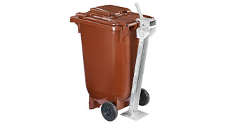 P. Henkel Standsicherung für Mülltonnen vormontiert geliefert