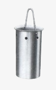 Downpipe sand collection bucket for concrete gully buckets, model Steuernagel